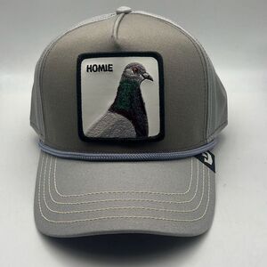 Goorin Bros The Farm SnapBack Baseball‎ Hat HOMIE Pigeon Gray Authentic NWT